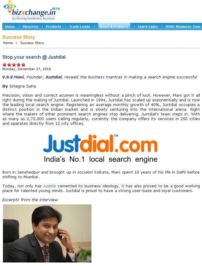 Stop your search @ Justdial 